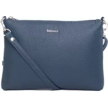 SEGALI Dámská kožená taška přes rameno SG-A26B tmavě modrá