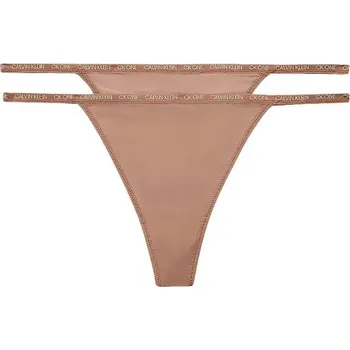 Kalhotky Dámská tanga Calvin Klein 000QD3807E 7NS CEDAR (2 ks) Velikost: M