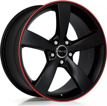 Alu kolo AVUS Alu Kola Avus Af10 10x21 5x112 ET18 Matt Black Red Line 66.5