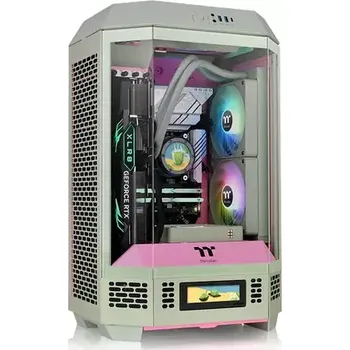 PC skříň Thermaltake The Tower 300 šedo-růžová (CA-1Y4-00SJWN-00)