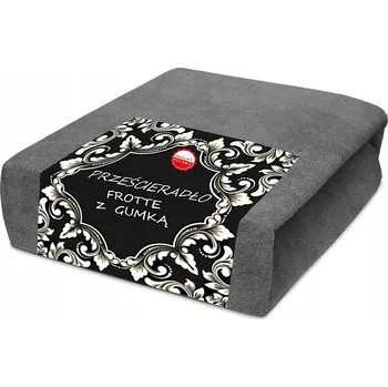 Prostěradlo Froté prostěradlo s gumou 160x200 měkké, teplé, ocelové, antracit