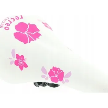 Sedlo na kolo Dětské sedlo AZ-25BF-A2 BÍLO-RŮŽOVÉ