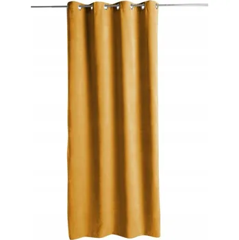 Obraz ZÁVĚS do okna žlutý do obýváku elegantní 140x260