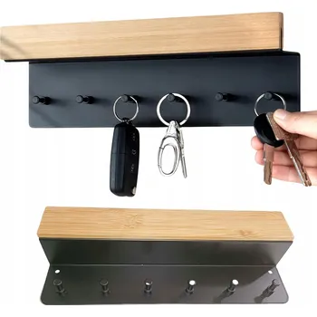 Věšák ORGANIZER NA KLUCZE - VĚŠÁK SE 6 HÁČKY ORGANIZÉR DO PŘEDSÍNĚ - CHODBY