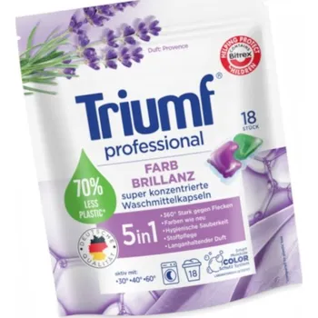 Přípravek na praní Triumf prací Kapsle 18 ks