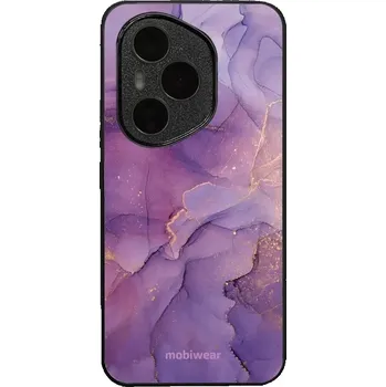 Pouzdro na mobilní telefon Lesklý kryt Mobiwear Glossy - Honor 400 Pro - G050G - Fialový mramor (Prémiové lesklé pouzdro, obal, kryt Mobiwear Glossy na mobil Honor 400 Pro - G050G - Fialový mramor, materiál Plast + TPU silikon - krytí po všech stranách, neošoupatelný potisk, tenké)