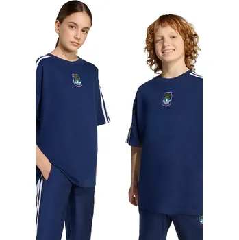 Chlapecké tričko Dětské bavlněné tričko adidas Originals MINECRAFT KD9831 námořnická modř 59X, vel. 170