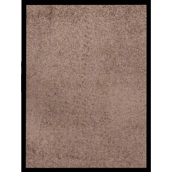Vstupní rohožka velurová protiskluzová 100% PP, 60x80 cm, hnědá