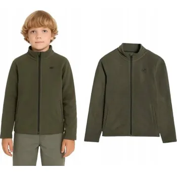 Chlapecká mikina 4F dětská mikina polyester zelená, velikost 152