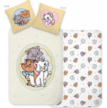 Povlečení Disney Classics Kočičí aristokraté Roztomilý povlak na peřinu 140×200cm, 70×90cm