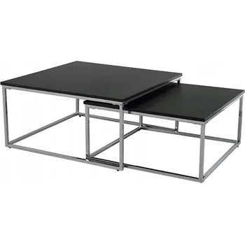 Konferenční stolek Konferenční stolek Tempo-Kondela čtvercový 75 x 75 x 37 cm černý