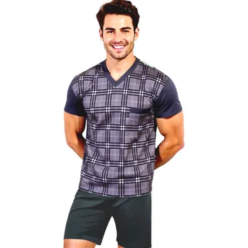 Pánské pyžamo Pánské Pyžamo Krátké FOLTÝN PK 527 Velikost: 5XL