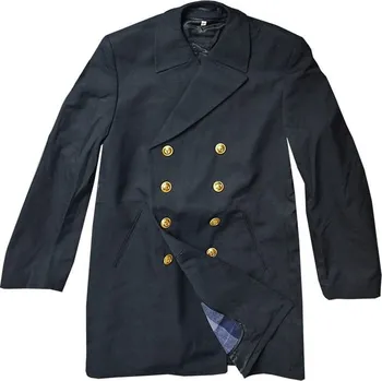 Pánský zimní kabát Kabát NAVY BW se zlatými knoflíky MODRÝ vel. 39 (Kabát NAVY BW se zlatými knoflíky MODRÝ vel. 39)
