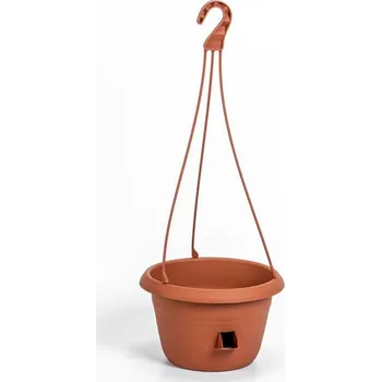 Plastia Samozavlažovací žardina Siesta ø 25 s plastovým závěsem terakota
