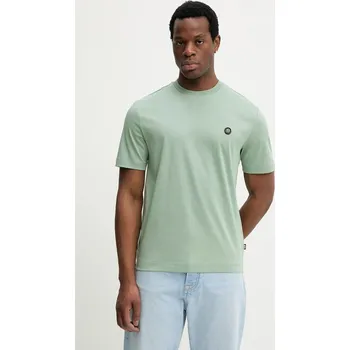 Pánské oblečení Bavlněné tričko BOSS C-Taut 01 50555844 zelená 77X, vel. M