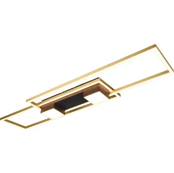 TRIO 647710480 ALBANY stropní svítidlo SMD LED 37W/4300lm 2700-6500K černo zlatá, dálkový ovladač