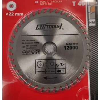 Pilový kotouč Pilový kotouč s SK plátky 125x22,2mm 40 zubů