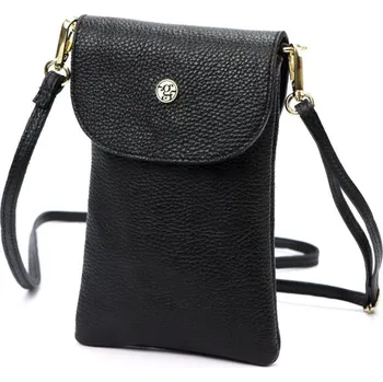 Kožená kabelka Gregorio 1747 DOLLARO - černá