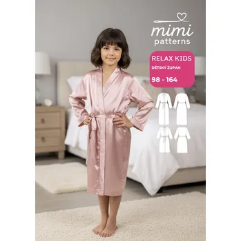 Chlapecký župan Dětský střih v el. formátu, Župan, Relax Kids - 98/104 - 110/116 (A4) domácí tisk