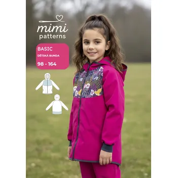 Dětský střih v el. formátu, Bunda, Basic - 116/122 - 128/134 (A0) profi tisk