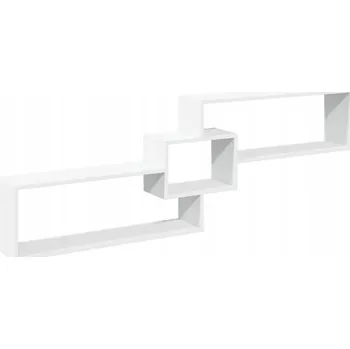 Komoda Bílá nástěnná skříňka z dřevotřísky 158 x 18 x 53 cm