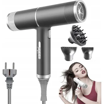 Péče o vlasy Ionizační fén na vlasy 1000W Profesionální fén Černý