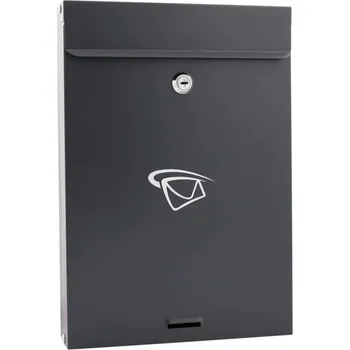 Poštovní schránka Aqbau kompaktní poštovní schránka na dopisy grafitová C4 ocelová