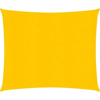 Slunečník Sluneční plachta 4x4 m žlutá HDPE