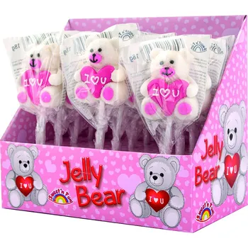 Bonbon Jelly Bear Pop - lízátko medvídek se srdcem 18g