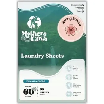 Prací gel MOTHER'S EARTH EKOLOGICKÉ PRACÍ LÍSTKY KAPSLE TEKUTÝ PRACÍ PROSTŘEDEK SPRING BREEZE