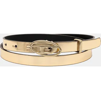 Opasek Kožený pásek Diesel OVAL D-LOGO B-1DR X10538.P1660 zlatá 10Y, vel. 70