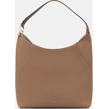 Kabelka Kožená kabelka Furla Lara L Hobo WB01876.HSF000.YU500 béžová 80X, vel. ONE SIZE