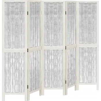 Paraván Dekorační paraván Bílý s větvemi 175-180x160cm