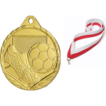 Stuha MEDAILE ZLATÁ STŘÍBRNÁ BRONZOVÁ FOTBAL MALÁ 32MM + STUHA