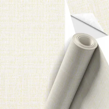 Tapeta Tapeta samolepicí na zeď v roli s lepidlem, dýha 10 m x 45 cm, BÉŽOVÁ