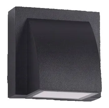 Nástěnné svítidlo Venkovní nástěnné svítidlo Italux černé s integrovaným LED zdrojem 3 W