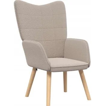 Křeslo Ergonomické relaxační křeslo světle šedé Sherpa 62 x 67 x 95,5 cm