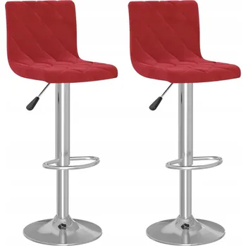 Barová židle Barové židle Vínově červené 40x43x90-111 cm