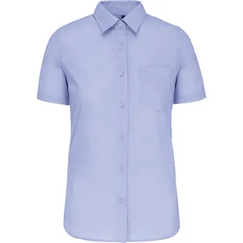 Dámská halenka Halenka dámská košilová KR - modrá Z0724 Barva: modrá Sky, Velikost: 4XL