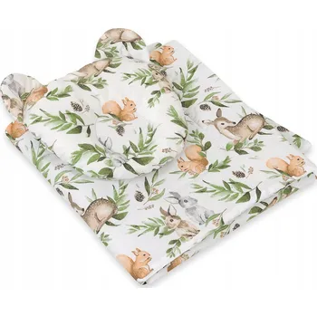 Povlečení Peřinka s výplní a profilovaný polštář Medvídek - sada 2 ks