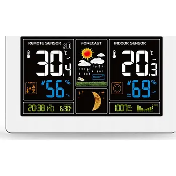 Meteostanice Solight TE81W – Meteostanice s LCD displejem nabíjená přes USB, bílá