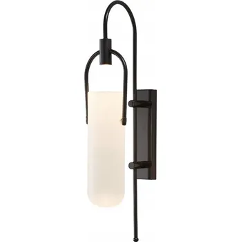 Nástěnné svítidlo Balde Nástěnné Svítidlo 650x150 mm, LED, Černé, Železo + Sklo