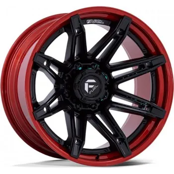 Alu kolo FUEL Alu kola Fuel 1PC FC401 BRAWL 12x22 8x165.1 ET-44 Matte Black W/ Candy Red Lip 125.1