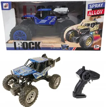 RC model auta AUTO NA DÁLKOVÉ OVLÁDÁNÍ MONSTER TRUCK RC PRO DĚTI S OVLADAČEM MODRÝ 3+