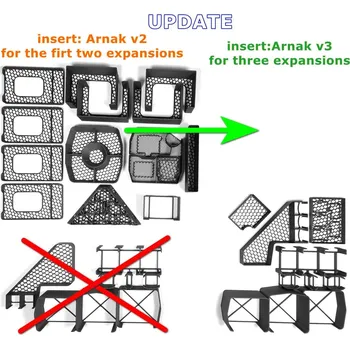 Příslušenství k deskovým hrám Inserty HERMAN Insert: Arnak + Velitelé expedic + Po stopách expedice + Spletité stezky (INS14v3) Varianta: Dotisk (mám insert pro Arnak + 2 rozšíření)