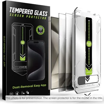 Techsuit - [kompatibilní s odemykáním otiskem prstu] TitanGlass CrystalHD (2 balení) - Samsung Galaxy S25 FE - Privacy