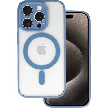 Pouzdro na mobilní telefon Zadní kryt Acrylic Color MagSafe pro iPhone 16 Pro Max světle modrý