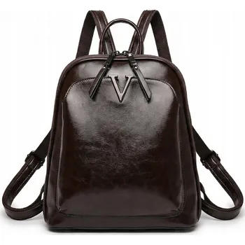 Batoh Dámský kožený Káva hnědý přírodní kůže taška batoh