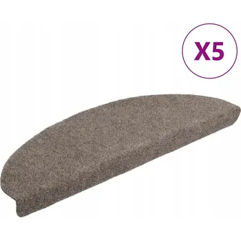 Nášlap na schod Béžové protiskluzové rohožky na schody 65 x 21 x 4 cm, 5 ks