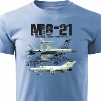 Tričko STRIKER MIG-21 Barva: modrá, Velikost: S
